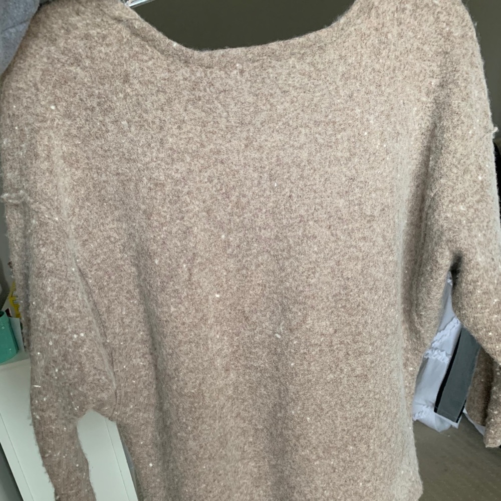 Free People Sweater Soft Tan Champange - Picture 3 of 3